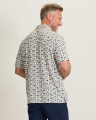 Sardinia Soiree Stretch-Linen Polo - Natural