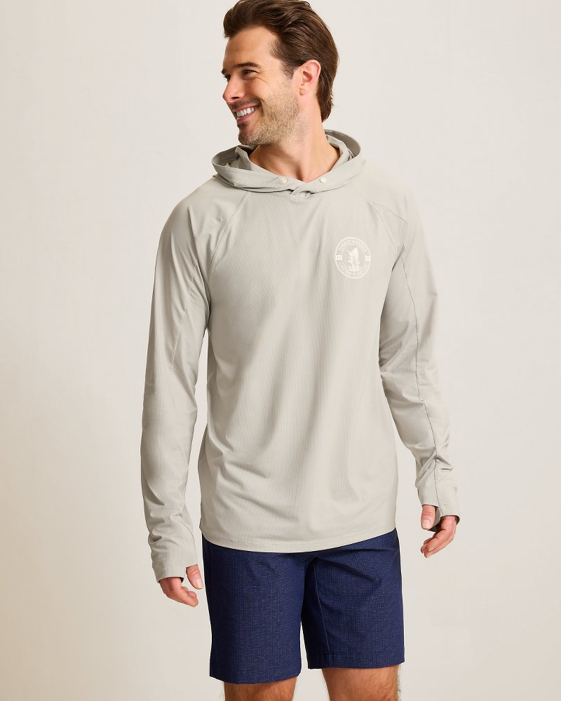 Chill Time Drifter IslandZone Rash Guard Hoodie - Paloma