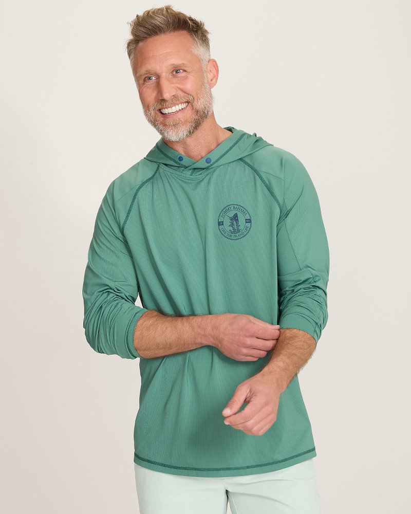 Chill Time Drifter IslandZone Rash Guard Hoodie - Dark Spa