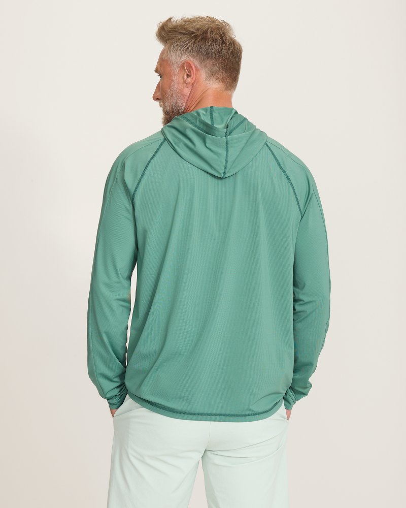 Chill Time Drifter IslandZone Rash Guard Hoodie - Dark Spa