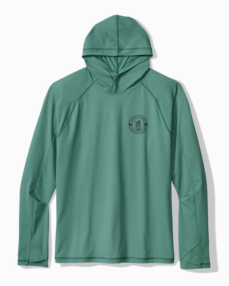 Chill Time Drifter IslandZone Rash Guard Hoodie - Dark Spa