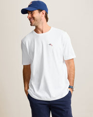 Bali Skyline Americana T-Shirt - White