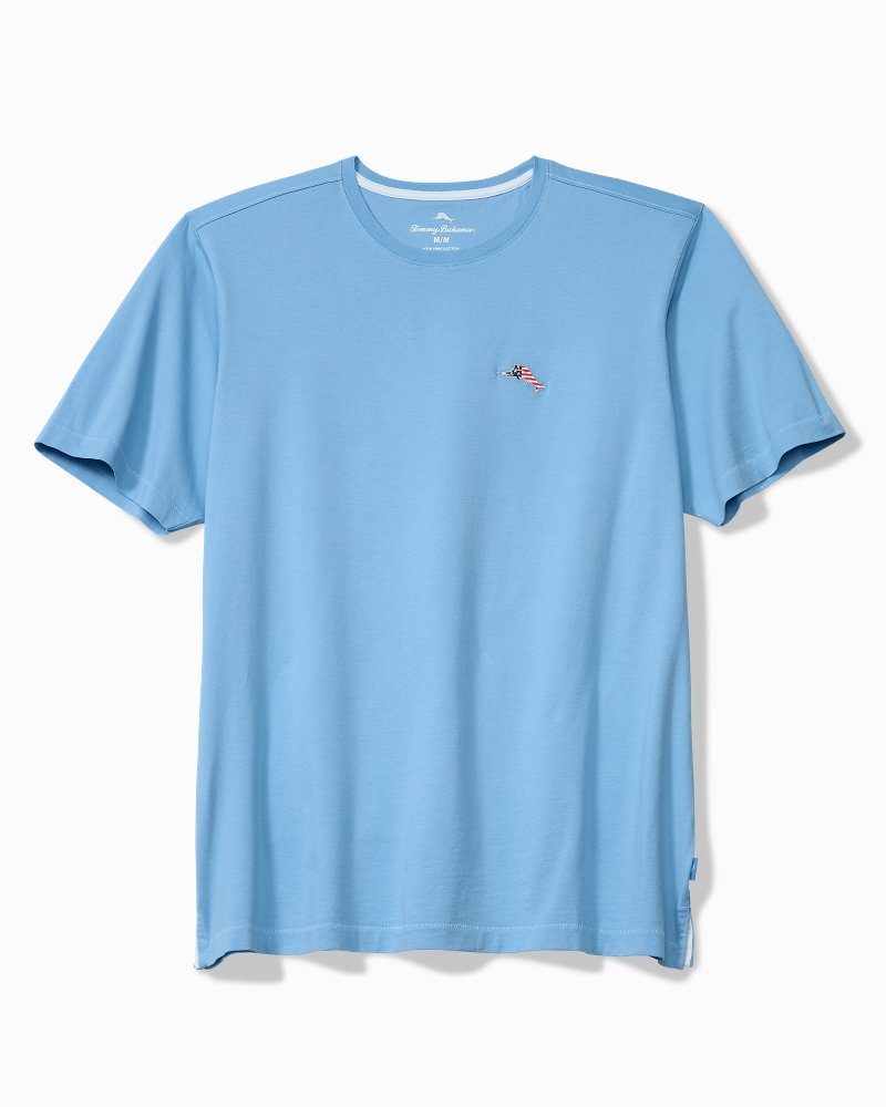 Bali Skyline Americana T-Shirt - Chambray Blue