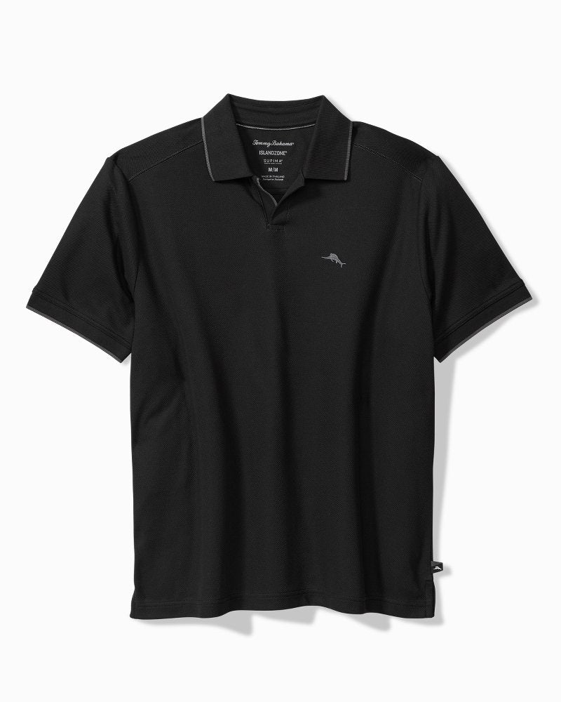 Emfielder Johnny Collar IslandZone Polo - Black