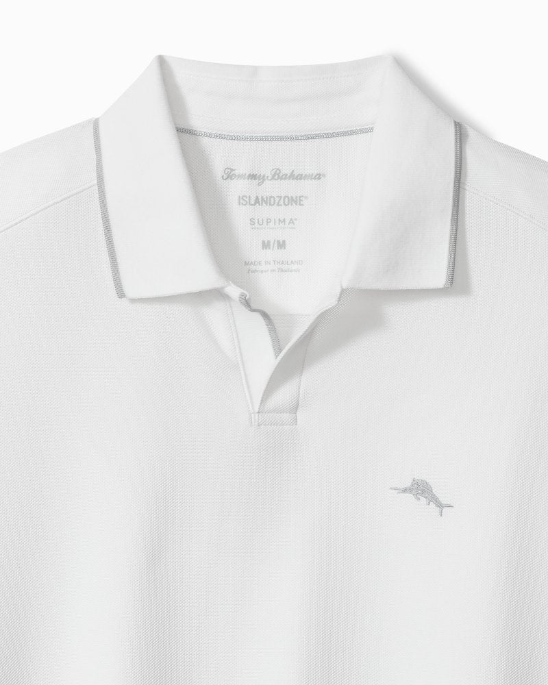 Emfielder Johnny Collar IslandZone Polo - Bright White