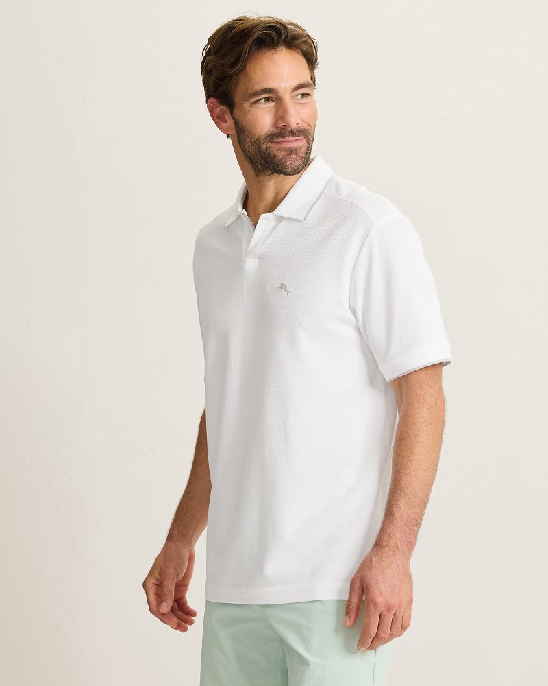 Emfielder Johnny Collar IslandZone Polo - Bright White