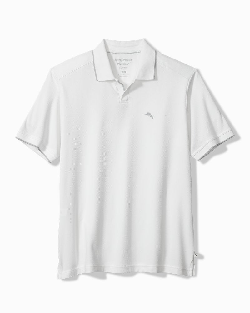 Emfielder Johnny Collar IslandZone Polo - Bright White