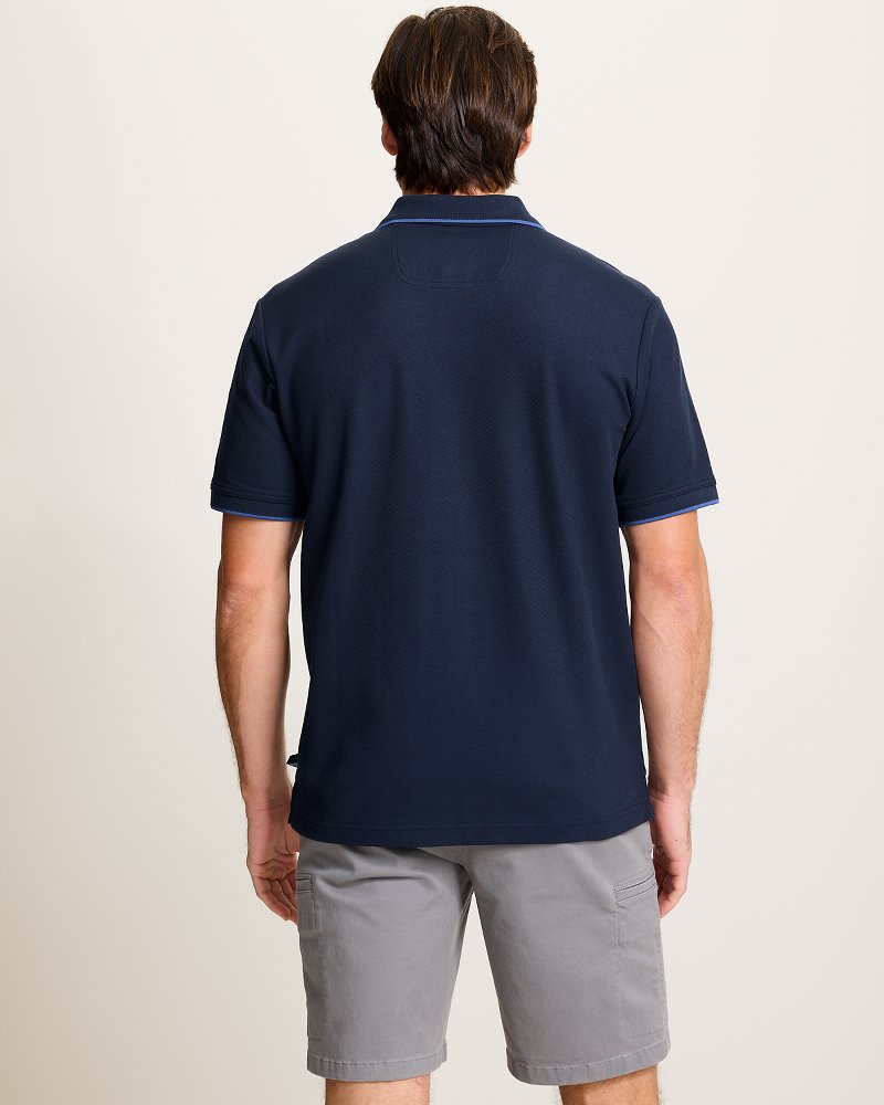 Emfielder Johnny Collar IslandZone Polo - Blue Note