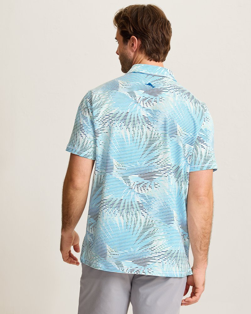 Costa Wave Fiore Fronds IslandZone Polo - Saxony Blue