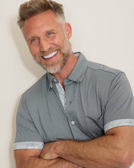 San Lucio Villa Evora Five O'Clock Stretch Knit Shirt - Turbulence