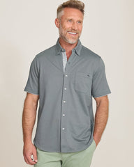 San Lucio Villa Evora Five O'Clock Stretch Knit Shirt - Turbulence