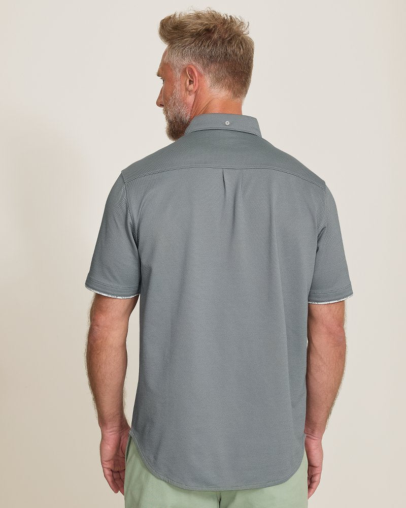 San Lucio Villa Evora Five O'Clock Stretch Knit Shirt - Turbulence