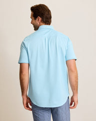 San Lucio Villa Evora Five O'Clock Stretch Knit Shirt - Air Blue