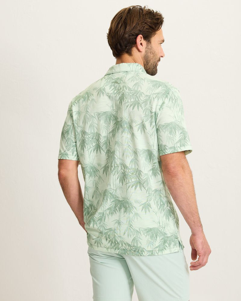 San Lucio Tides Bamboo Stretch Knit Polo - Oxidize Metal