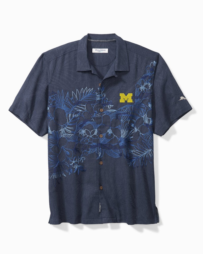Collegiate Game Day Lei IslandZone Camp Shirt - Michigan