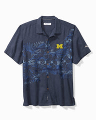 Collegiate Game Day Lei IslandZone Camp Shirt - Michigan