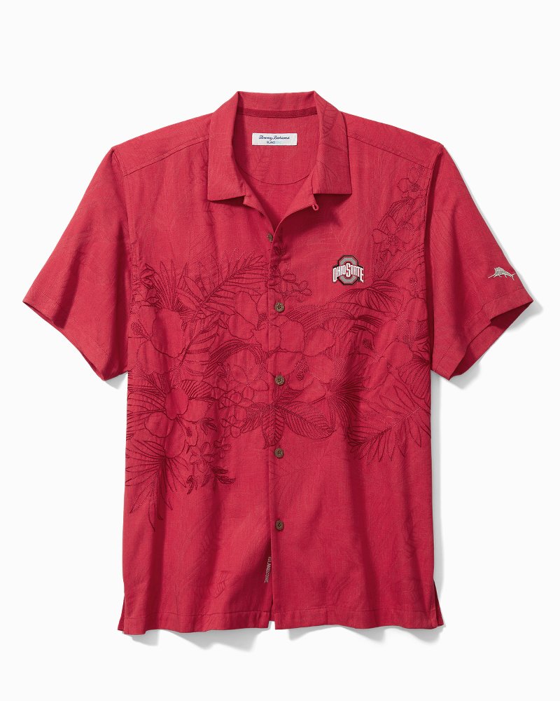 Collegiate Game Day Lei IslandZone Camp Shirt - Ohio Statered B