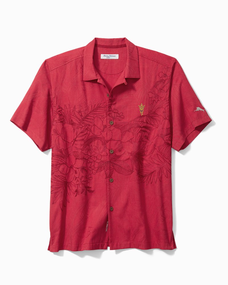 Collegiate Game Day Lei IslandZone Camp Shirt - Arizona Statemaroon B