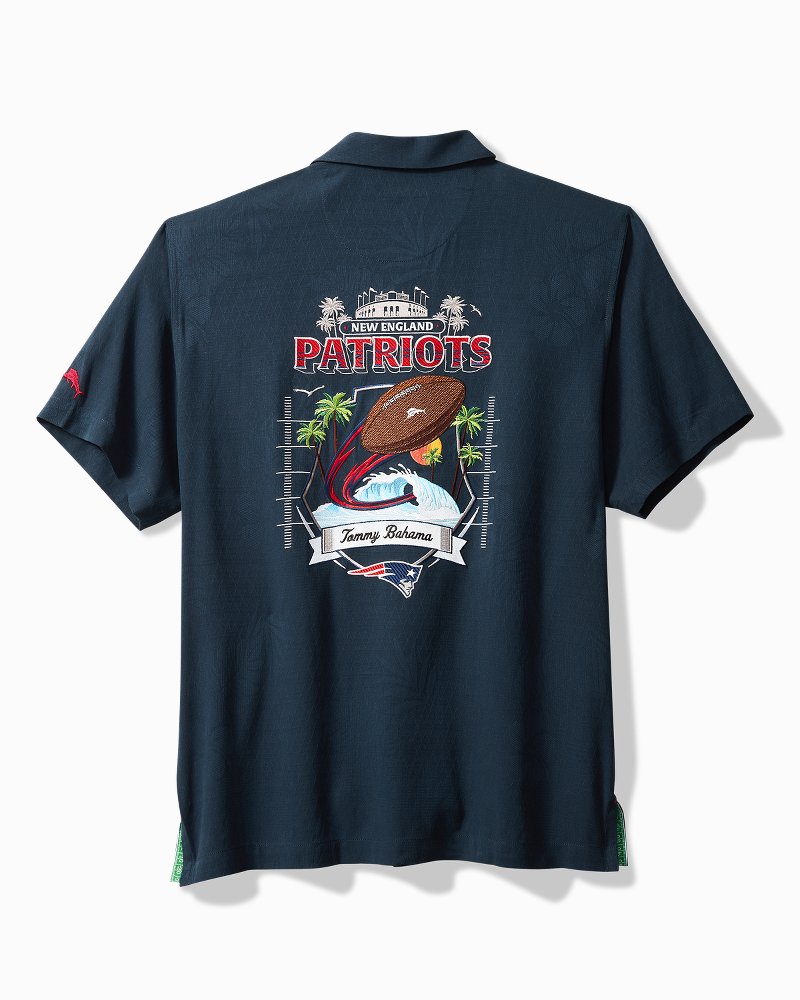 NFL Tidal Kickoff Silk Camp Shirt - new_england_patriots