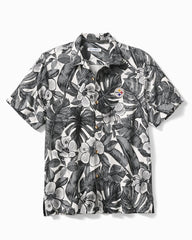 NFL Floral Lush Silk Camp Shirt - pittsburgh_steelers