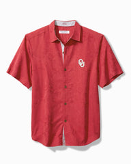 Collegiate Coconut Point Palm Vista IslandZone Camp Shirt - Oklahoma