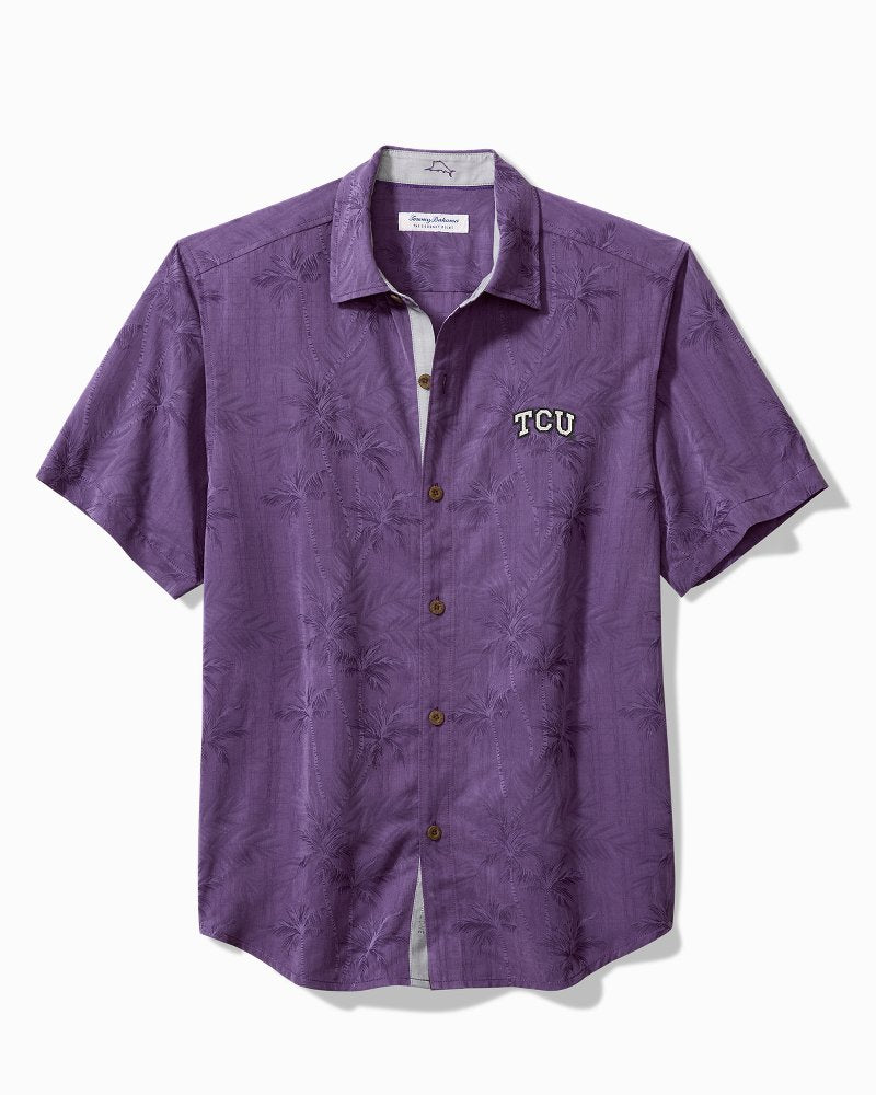 Collegiate Coconut Point Palm Vista IslandZone Camp Shirt - TCU