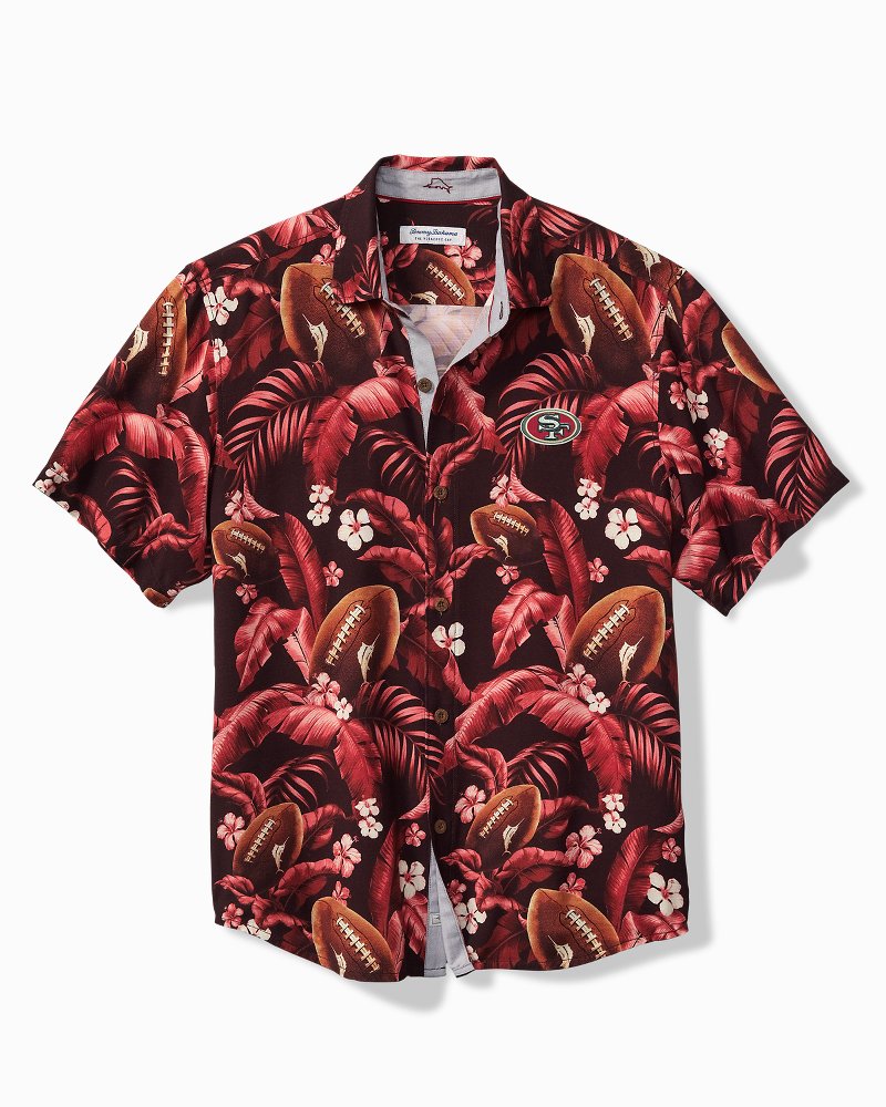 NFL Veracruz Cay First Down Blooms Short-Sleeve Shirt - san_francisco_49ers