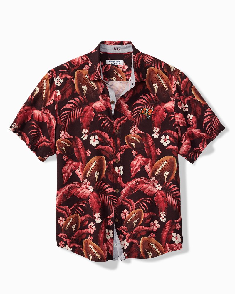 NFL Veracruz Cay First Down Blooms Short-Sleeve Shirt - tampa_bay_buccaneers