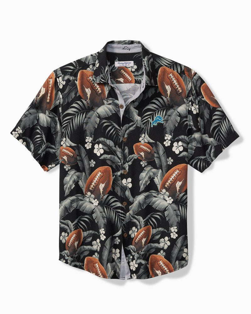 NFL Veracruz Cay First Down Blooms Short-Sleeve Shirt - detroit_lions