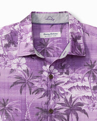 Coconut Point Isla Palmetta IslandZone® Camp Shirt - Deep Grape