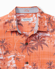 Coconut Point Isla Palmetta IslandZone® Camp Shirt - Spicy Orange
