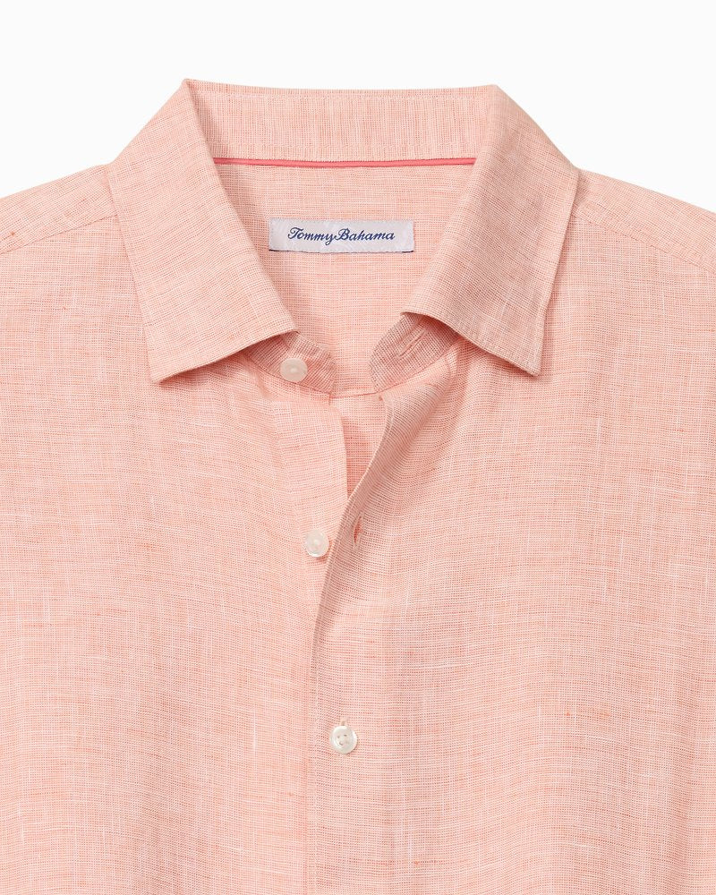 Lennox Linen Long-Sleeve Shirt - Snapdragon
