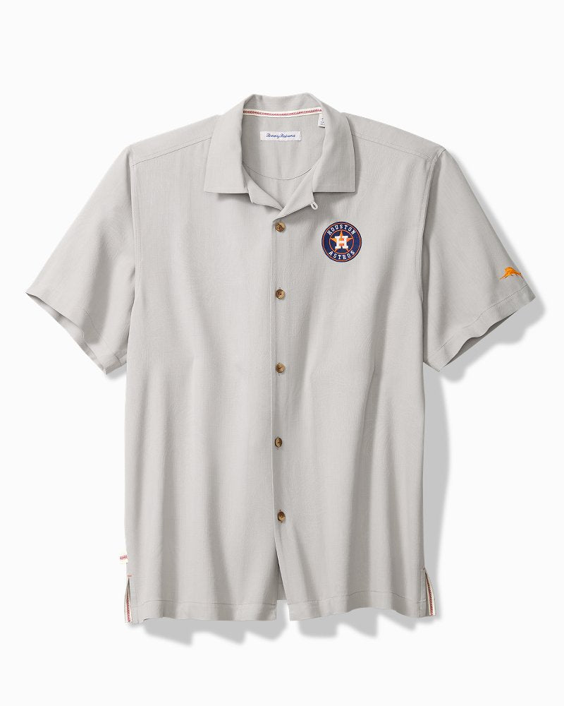 MLB Hit and Run Silk Camp Shirt - houston_astros