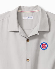 MLB Hit and Run Silk Camp Shirt - chicago_cubs