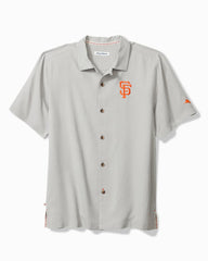 MLB Hit and Run Silk Camp Shirt - san_francisco_giants