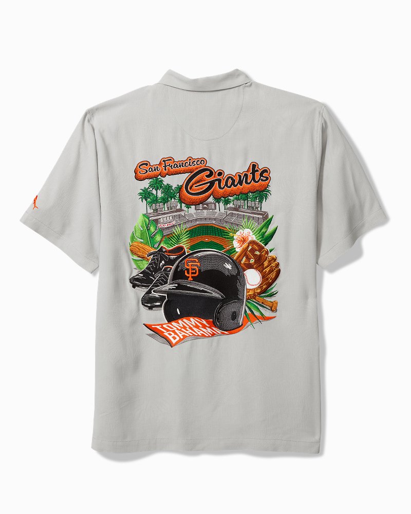 MLB Hit and Run Silk Camp Shirt - san_francisco_giants
