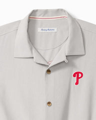MLB Hit and Run Silk Camp Shirt - philadelphia_phillies