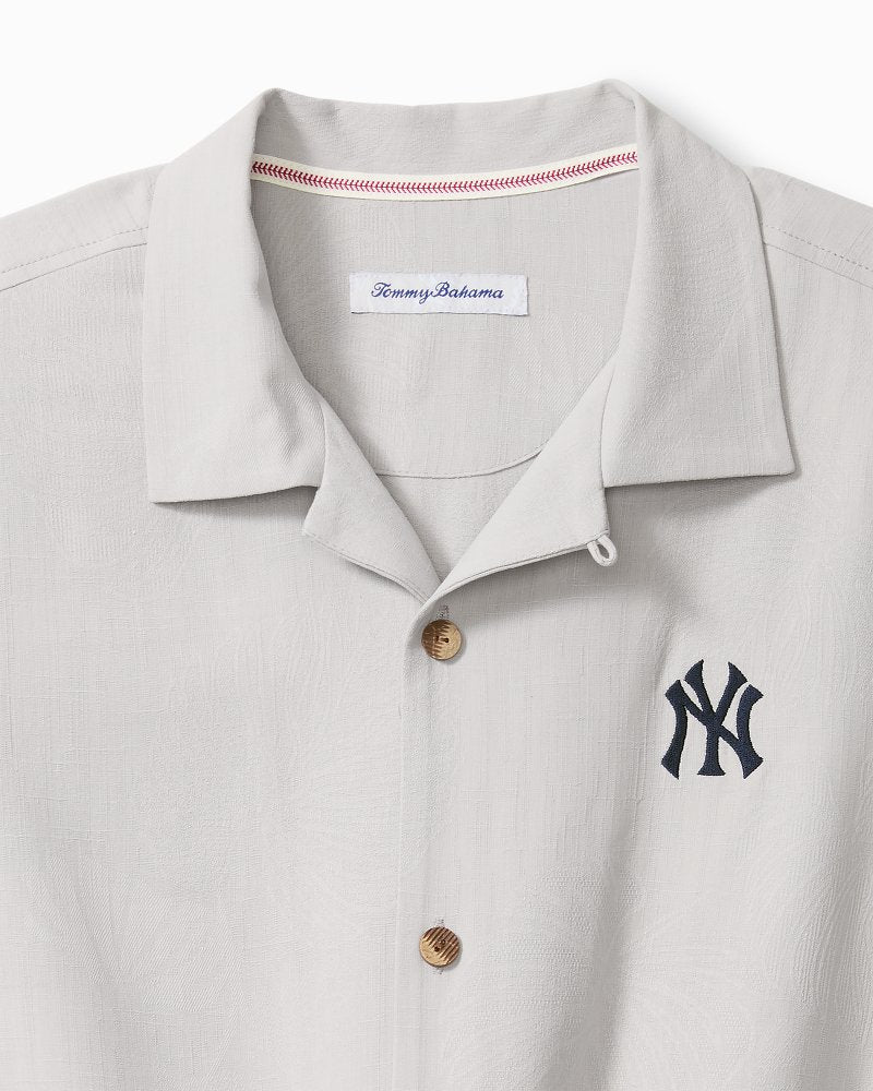 MLB Hit and Run Silk Camp Shirt - new_york_yankees