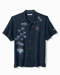 NFL Twist of Palms Silk Camp Shirt - chicago_bears