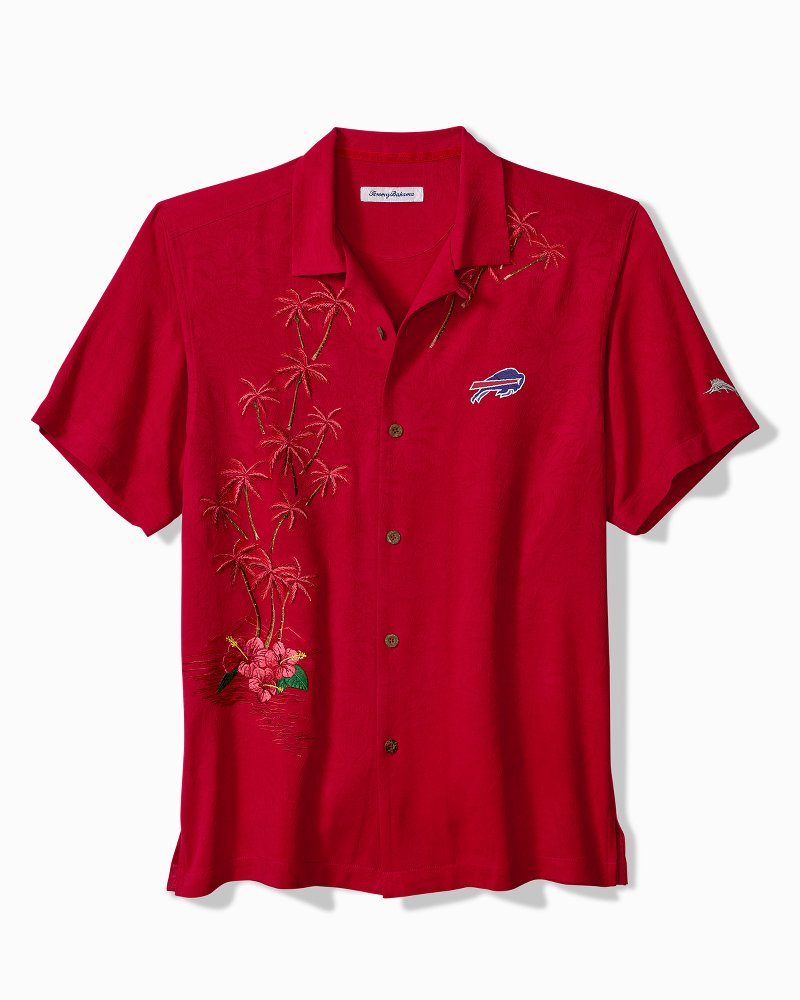 NFL Twist of Palms Silk Camp Shirt - buffalo_bills