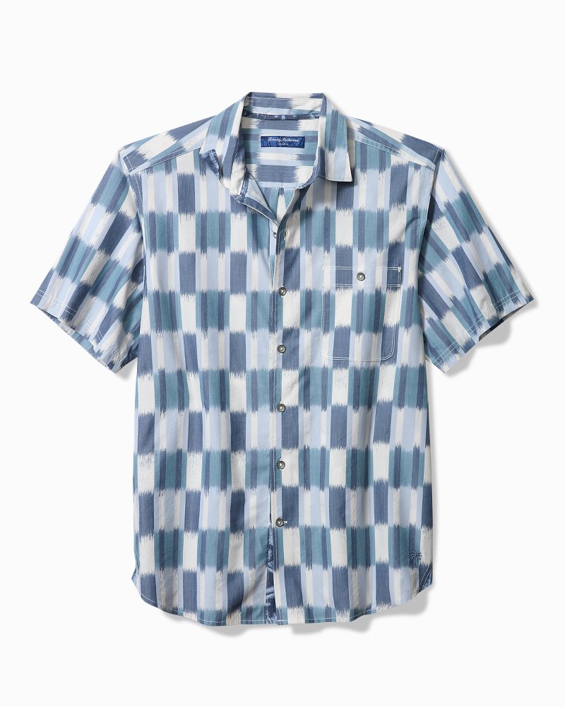 Tortola Villa Batik Cotton-Blend Shirt - Indigo Tide