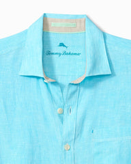 Paradise Breezer Linen Long-Sleeve Shirt - Blue Radiance