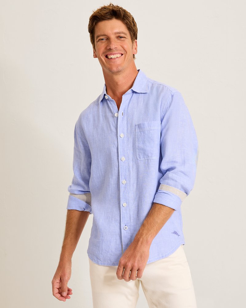 Paradise Breezer Linen Long-Sleeve Shirt - Classic Lavender