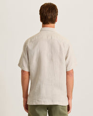 Paradise Breezer Linen Short-Sleeve Shirt - Natural