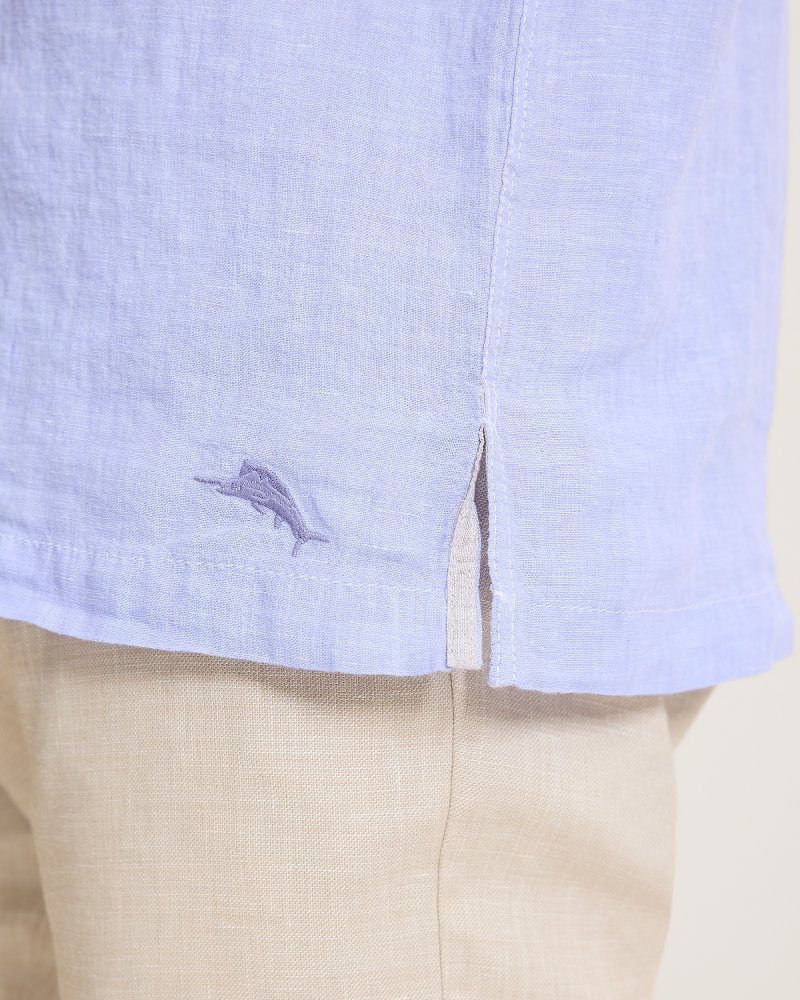 Paradise Breezer Linen Short-Sleeve Shirt - Classic Lavender