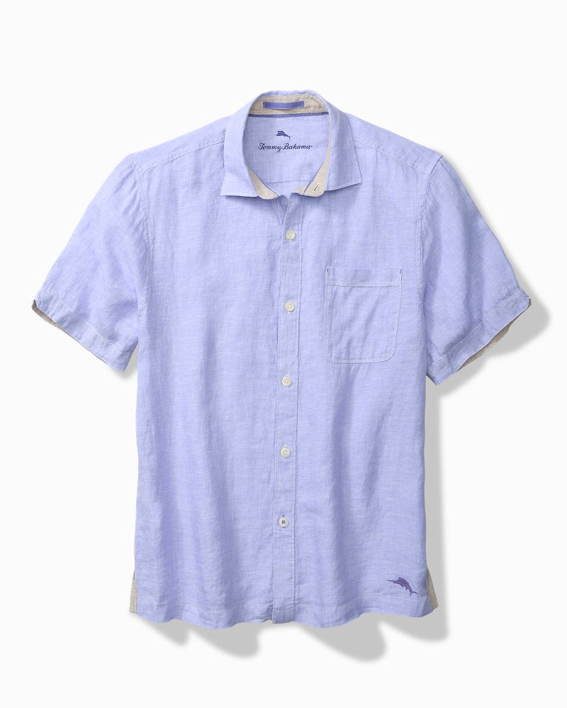 Paradise Breezer Linen Short-Sleeve Shirt - Classic Lavender