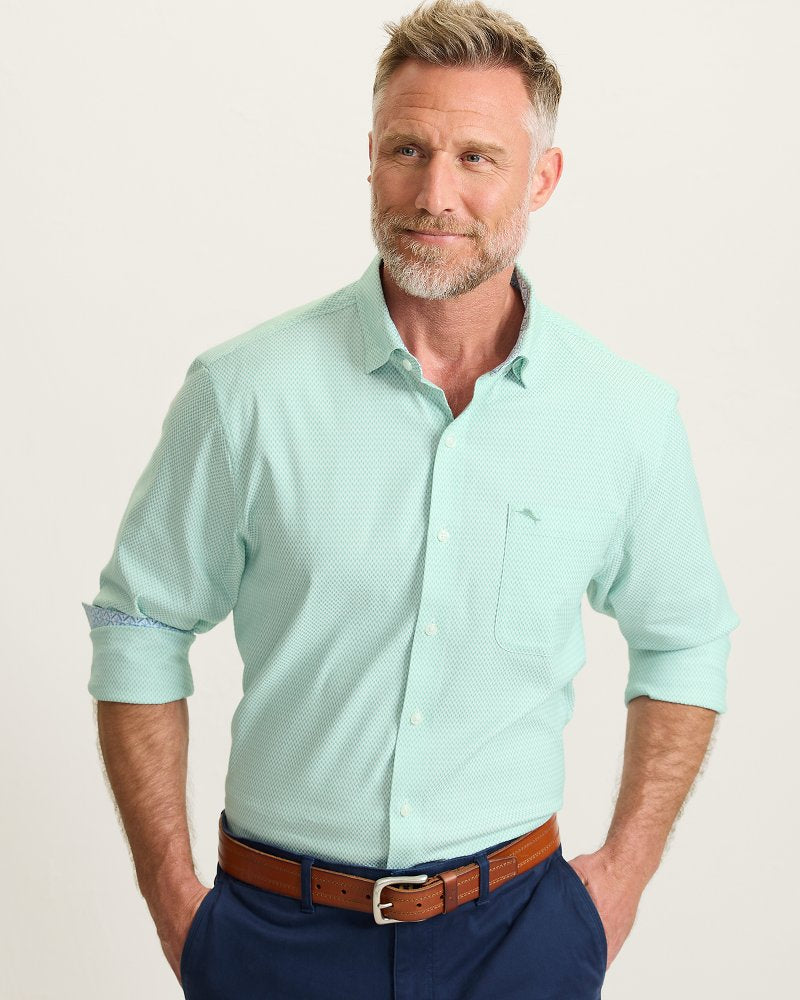 Sarasota Stretch Ventura Coast IslandZone Shirt - Dusty Jade Green
