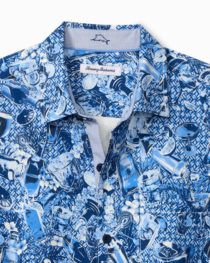 Island Mixer Silk Camp Shirt - Mountain Bluebell