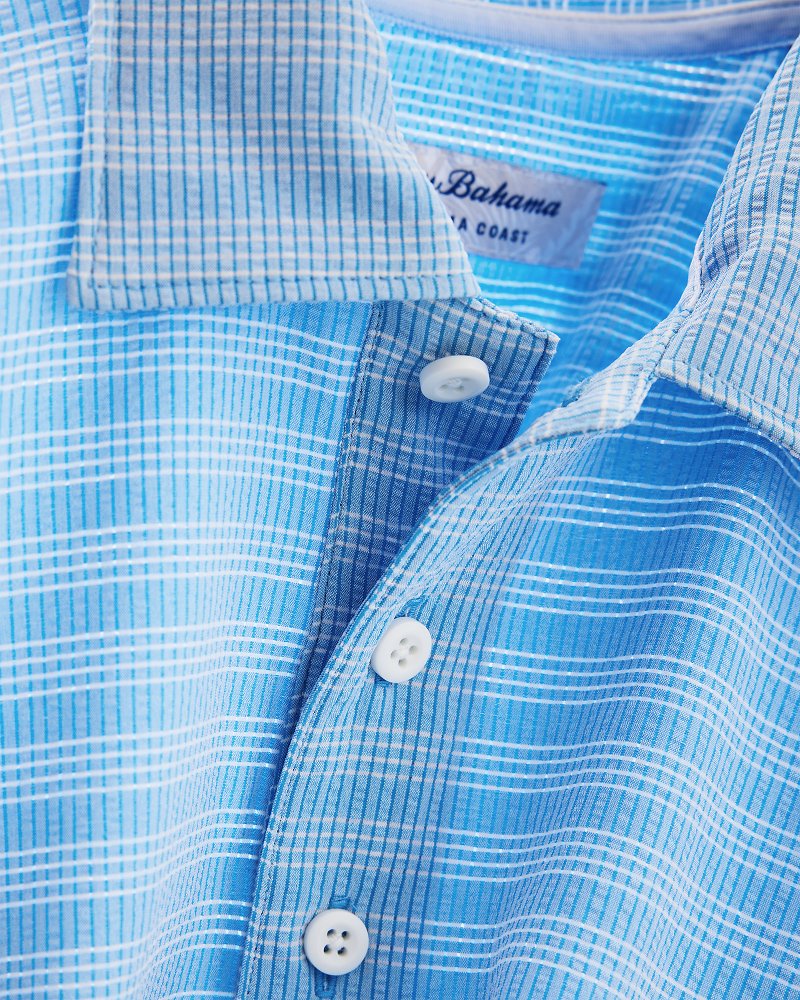 Bahama Coast Scala Stripe IslandZone Polo - Steel Blue