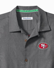 NFL Endzone Paradise Silk-Blend Camp Shirt - san_francisco_49ers